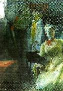 Carl Larsson parisermodell oil painting on canvas